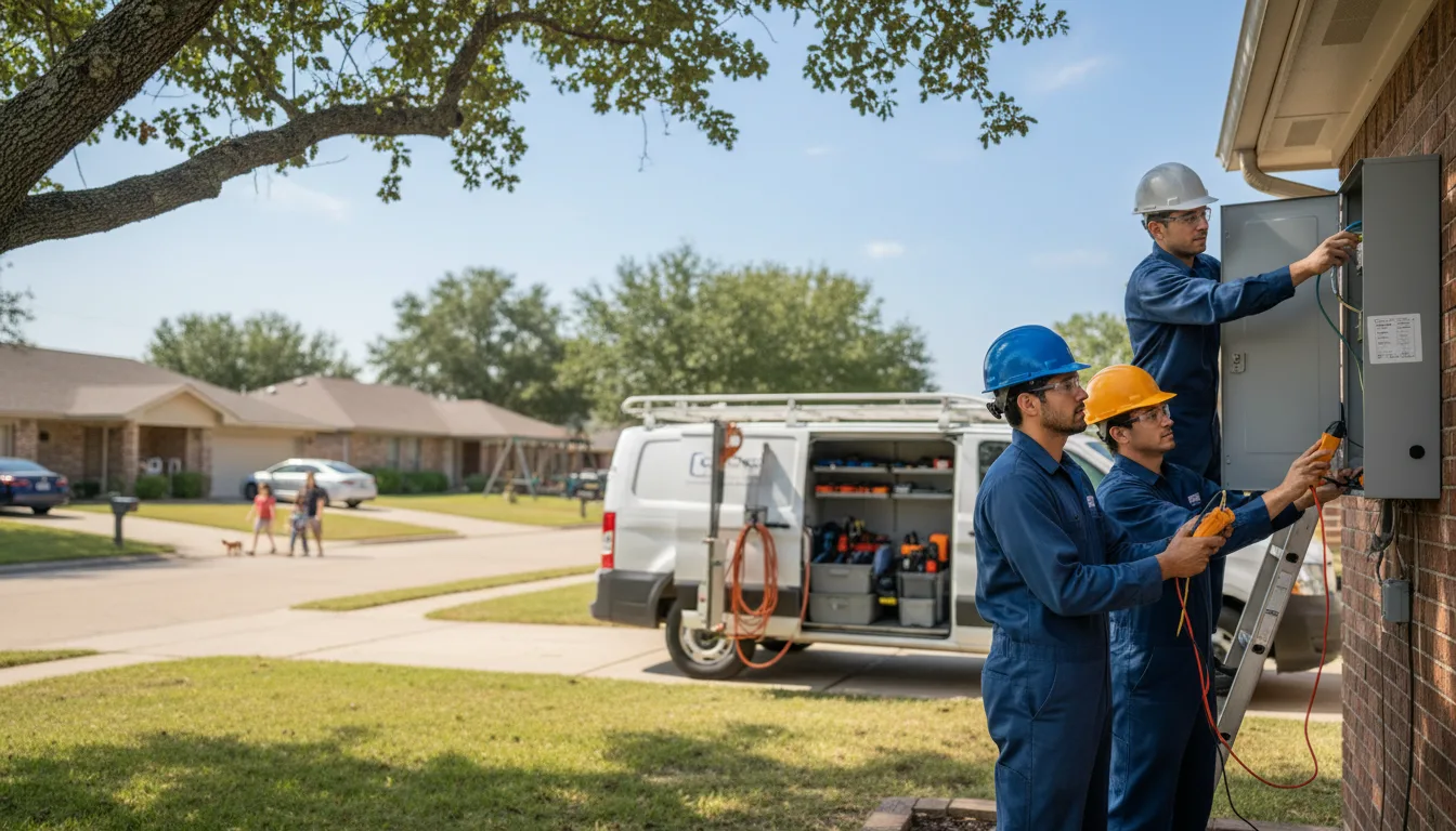 Certified electrician providing emergency electrical services in Haltom City, TX